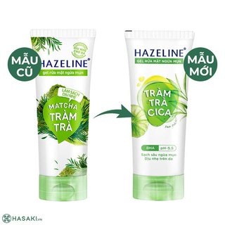 Sữa Rửa Mặt Sáng Da Hazeline Tràm Trà Cica 100ml
