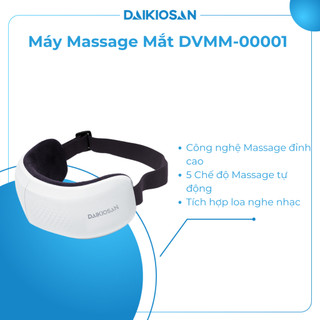 Máy massage mắt daikiosan dvmm-00001 công nghệ 3 trong 1 massage rung, nhiệt và túi khí giúp giảm căng thẳng, thư giãn
