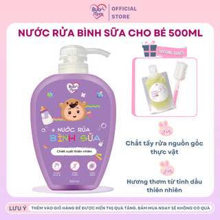Nước rửa bình sữa bub&mum chiết xuất thiên nhiên an toàn cho bé 500ml