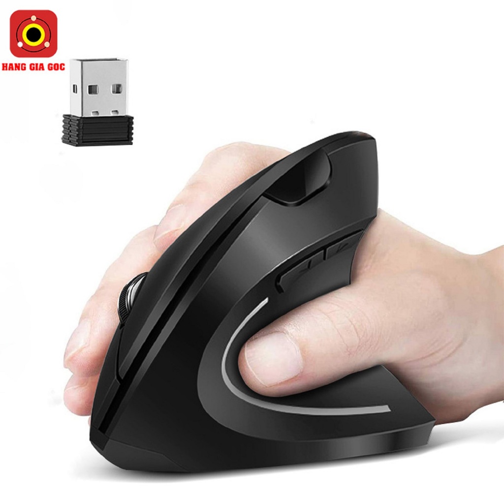 Chuột Không Dây S9 Thiết Kế Đứng Công Thái Học Chống Mỏi Tay, Pin Sạc Tiện Lợi, Độ Nhạy Tùy Chỉnh