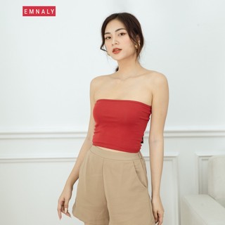 Áo ống quây ngực EMNALY không mút chất liệu thun cotton co dãn nhiều màu sexy, gợi cảm