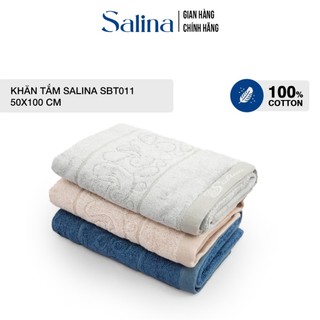 Khăn tắm Salina chất liệu cotton thấm hút tốt, kích thước 50x100cm SBT011