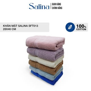 Khăn mặt Salina  28cm x 46cm chất liệu cotton thoáng mát, thấm hút cực tốt SFT013GT