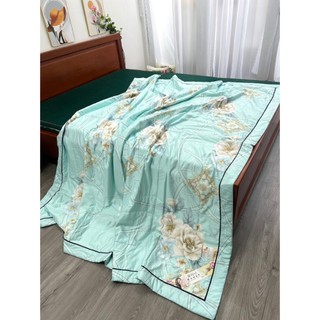 Mền lụa thái Chăn Hè Lụa Thái Mềm Mát 2mx2m3 khổ lớn có chần bông