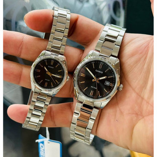 Đồng hồ nam nữ dây thép casio mtp 1302d 1a2