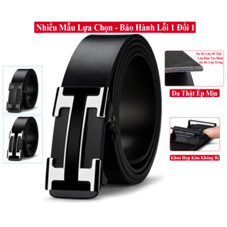 Thắt Lưng Nam Da Bò Thật Cao Cấp VICENZO Khóa Tự Động Hợp Kim Chống Rỉ Bảo Hành Lỗi 1 Đổi 1. Nịt Lưng Nam Da Bò Thật