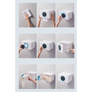 Hộp giấy vệ sinh Ecoco E2303 có ngăn nhỏ tích hợp làm thơm phòng vệ sinh cao cấp
