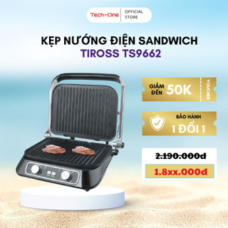 Kẹp nướng điện Sandwich Tiross TS9662 - nướng bánh mỳ doner kebab TS-9662 - Bảo hành 12 tháng