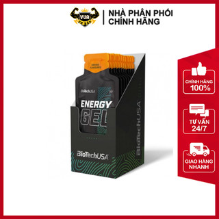 Gel Uống Bổ Sung Năng Lượng Và Vitamin ENERGY GEL BiotechUSA Hộp 12 gói x40g