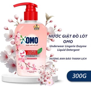Nước giặt đồ lót omo underwear washing liquid 300ml diệt khuẩn nấm mốc hương anh đào thanh lịch