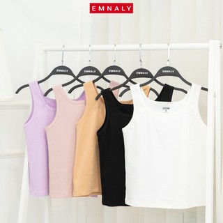 Áo ba lỗ nữ sát nách EMNALY thun cotton , thoáng mát , thoải mái xinh xắn