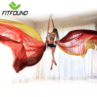 DÂY VÕNG DÀI 7M VẢI LỤA TẬP AERIAL YOGA BAY YOGA KHÔNG TRỌNG LỰC RIKA MÀU OMBRE FITFOUND