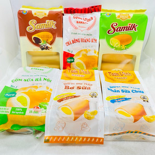  Bánh Mỳ Tươi Toàn Vinh Samilk   Gói 10 chiếc  