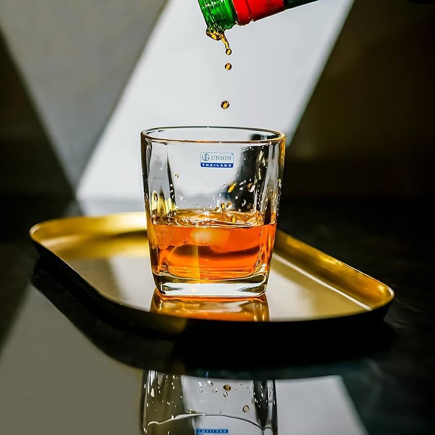 Bộ 6 Cốc Ly Thủy Tinh Vuông Thái Lan UG361 Uống Trà Mời Rượu Tây Lipton Nước Ngọt Đẹp Cao Cấp Giá Rẻ