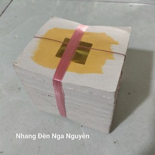 Xấp giấy cúng vàng vuông nhỏ