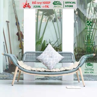  Ghế cánh én đôi mây nhựa thư giãn HEALHOMES decor ban công sân vườn quán cafe phòng khách sang trọng 