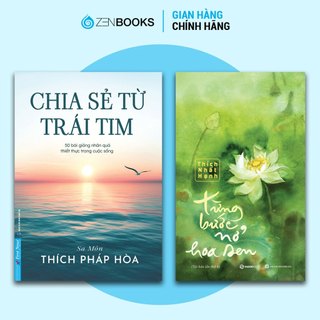 Combo sách chia sẻ từ trái tim + từng bước nở hoa sen