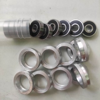 Combo bộ 10cái vòng bi,bạc đạn 608 rbi và 10cái sơ mi nhôm dùng cho quạt b3,b4,b5