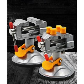 Ê tô mini để bàn dạng đế hít xoay 360 độ - Eto để bàn máy giảm mỡ DIY