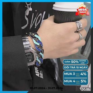 Lắc Tay Cuban Streetwear KARA Phong Cách Đường Phố High Fashion Kuu Clothes - Vòng Tay Nam Thời Trang Ngầu Titan - KARA