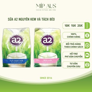 Sữa A2 Úc, Sữa Tươi Nguyên Kem và Tách Kem Dạng Bột gói - 1kg