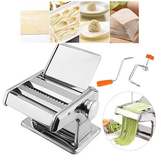 Máy cán mì, máy cán bột 2 lưỡi dao có điều chỉnh dày mỏng 5 cấp độ thuận tiện