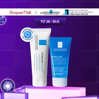 Bộ đôi làm sạch, làm dịu và phục hồi làn da La Roche-Posay Cicaplast Baume B5