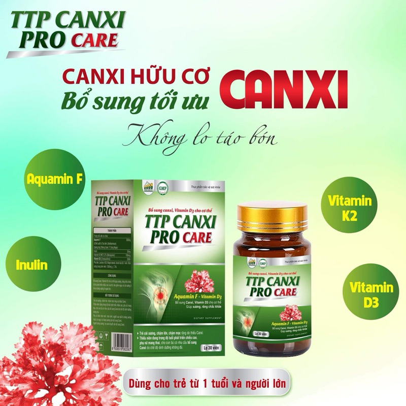 Tpcn Canxi Hữu Cơ Tảo Biển