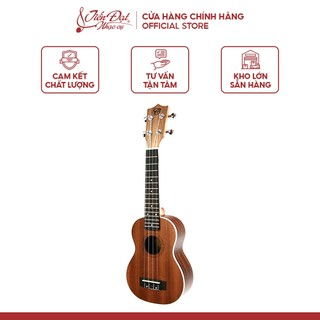 Đàn ukulele soprano chard u-21a, mặt đàn gỗ gụ