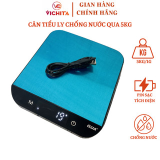 [Phím Cảm Ứng Cao Cấp] - Cân Tiểu Ly Nhà Bếp Cao Cấp - Cân Điện Tử Chống Nước QUA 5KG/1G -  Độ Chính Xác Cao