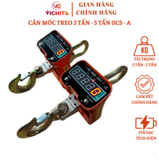  Cân Treo Điện Tử Móc Cẩu 3 Tấn - 5 Tấn OCS - A - Hàng Chính Hãng Cao Cấp Siêu Bền - Kết Quả Nhanh Chính Xác 