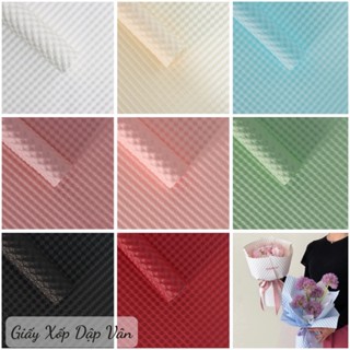 Giấy Xốp Gói Hoa Vân Dập Nổi, Giấy Gói Phồng Bó Hoa tươi hoa sáp