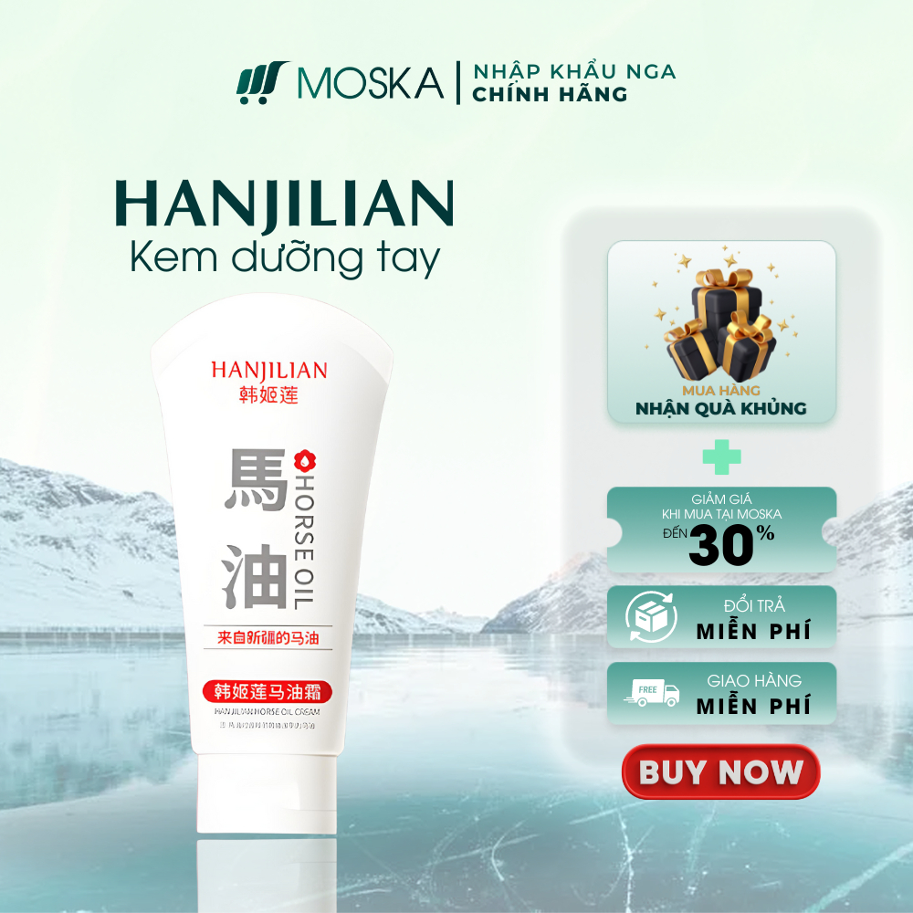 Kem Xoá Nhăn Da Tay, Kem Dưỡng Ẩm Da Tay, Tay Trắng Ngần Mềm Mịn, Ngăn Ngừa Đồi Mồi, Nám Tay HANJILIAN 250ML| Moska shop