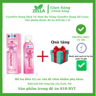 Gynopro dung dịch vệ sinh đa năng gynopro dạng xịt gyno- sản phẩm thuộc đề án 818 bộ y tế