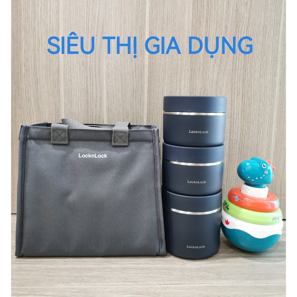 Bộ hộp cơm giữ nhiệt LocknLock Pump Vacuum Lunch Box LHC8052S01/LHC8052S02