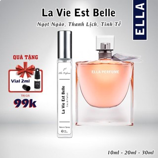 Nước Hoa Nữ Chính Hãng ELLA PERFUME La Vie Est Belle Chai 10ml - Hương Thơm Ngọt ngào, Thanh lịch, Sang trọng, Tinh tế