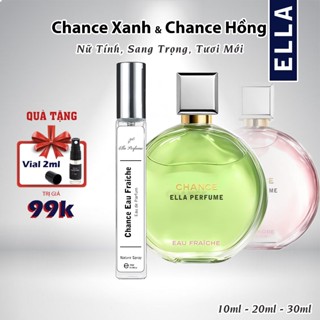 Nước Hoa Nữ ELLA PERFUME Chance Xanh (Eau Fraiche EDP) Chính Hãng (10ml / 20ml / 30ml)-Nữ tính, Sang trọng, Tươi Mới