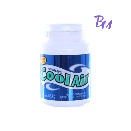 Lọ kẹo Sing-Gum Cool Air hương bạc hà khuynh diệp - 58,4g/ 1 lọ