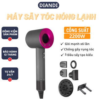 Máy sấy tóc tạo kiểu gấp gọn, 2 chiều nóng lạnh công suất 2200w-diandi