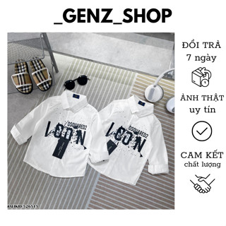 Áo Sơ Mi Bé Trai ICON Vẩy Sơn Mẫu Mới Nhất - Áo Sơ Mi Bé Trai Dài Tay Icon Siêu Phẩm Mới Nhất 2024