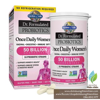 Bổ sung lợi khuẩn dành cho nữ giới garden of life probiotics for women, 50 billion cfu 16 probiotic strains