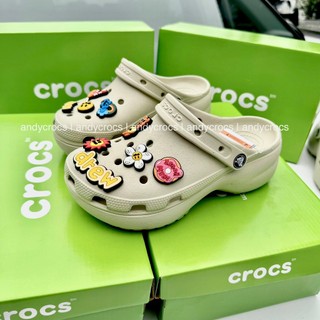   Full Box  Dép Cross Platform Clog - Dép Sục Classic Nữ Đế Cao 2024 
