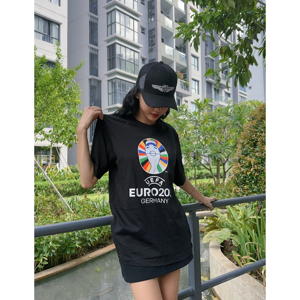 [ CHÍNH HÃNG ] ÁO THUN DAS EURO 2024 *IT9291 PHỐI MÀU ĐEN
