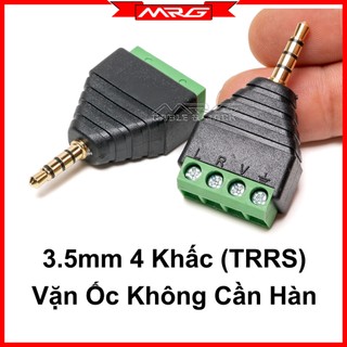 Jack 3.5 4 khấc 3 vạch đen , vặn ốc không cần hàn, giá 1 chiếc.