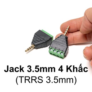 Jack 3.5 Cái (stereo) vặn ốc không cần hàn, giá 1 chiếc.