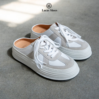 Giày Sục Nam Nữ Gat Slip On Lucas, Chất Liệu Da Bò, Tăng Chiều Cao 4.5cm, Thoáng khí Dễ Phối Đồ