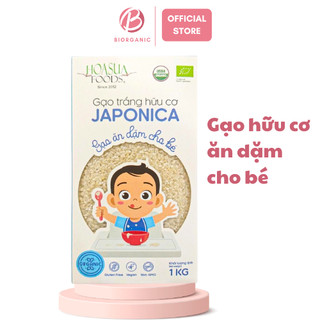 Gạo trắng hữu cơ japonica ăn dặm cho bé hoa sữa 1kg