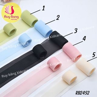Ruy băng voan/ ruy băng buộc nơ/ dây ruy băng/ ruy băng voan mờ hq kicare rb2452