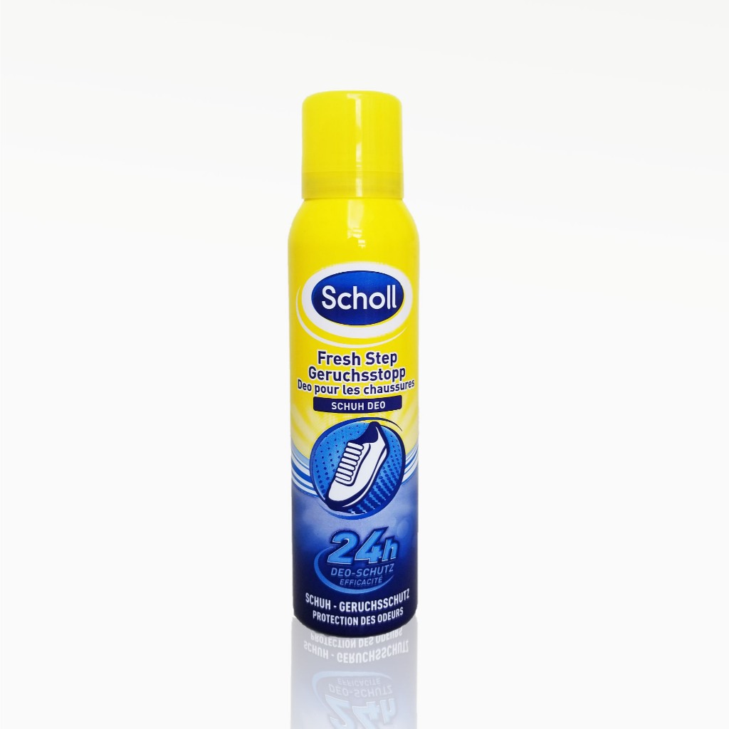 Chai xịt khử mùi giày dép Scholl 150ml, hương bạc hà dịu nhẹ, hàng nội địa Đức