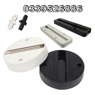 Đế đơn đèn rọi ray, phụ kiện nối ray, đế rọi đơn